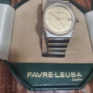 authentic favre leuba geneve automatic mens watch.with date feature